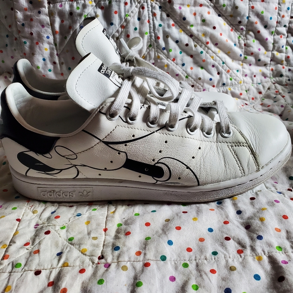 Adidas X Disney White and Black Sneakers Size 7 Men's